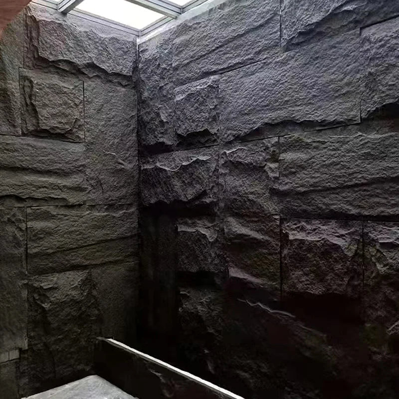 European Design Style Indoor/Outdoor Cladding Waterproof PU Faux Stone Wall Panels Artificial Stone Block for Bedrooms Basements