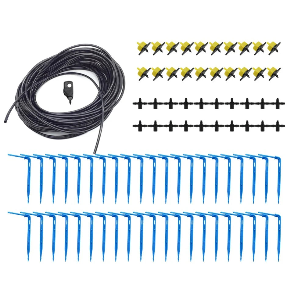Greenhouse Drip Irrigation 2L/4L/8L 2-way Drip Arrow Kit Garden Irrigation System Dripper Potted Plants Watering Kit Parts