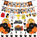 NBA Basketball Themed Party Decoration Set Boys Birthday Flag Raising Cake Card Inserting Balloon Kids Room Decor Party Supplies
