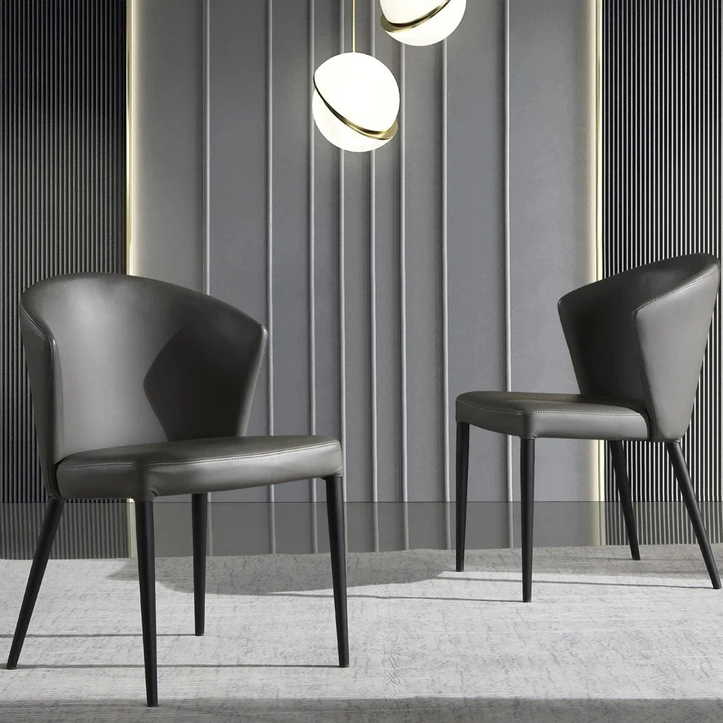Modern Vintage Home Dining Chair Cheap Leather Furniture for Kitchen Hotel and Villa