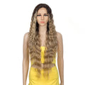 Glueless Deep Part Lace Front Futura Synthetic Wig HT GIANNA Ombre Gold Pink Body Wave T Lace Pre Plucked Synthetic Hair Wig