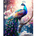 Diy Painting by Numbers Kits Peacock Animals Picture on Numbers for Adults Kits Handiwork Acrylic Paint on Canvas