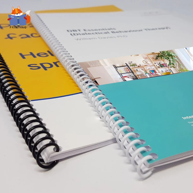 Customized Colorful Spiral Custom Size Luxury Catalogue Agenda Planner Journal Notebooks Perfect Binding Offset Paper Cardboard