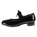 EU and US in Stock Wholesale PU Patent Leather Tap Shoe Gothic Style With Ribbon and Sound Board for Women and Men