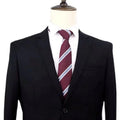 Black Red  Men's Ties for Weddings Grooms Necktie Classic Tie Woven Jacquard  Neck Ties for Men Set
