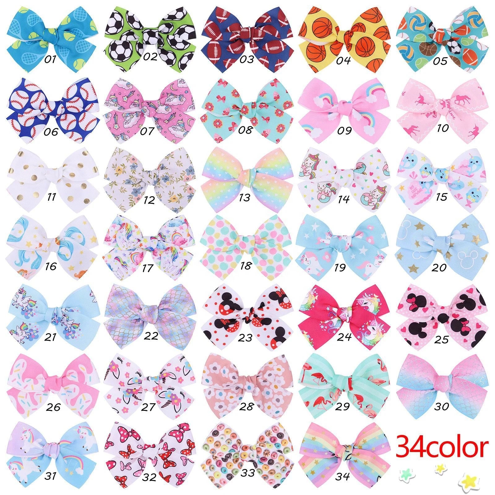 2022 European and American Style Trendy Baby Girl Hair Accessories Ribbon Big Bow Snap Hair Pins Hair Clips for Kids