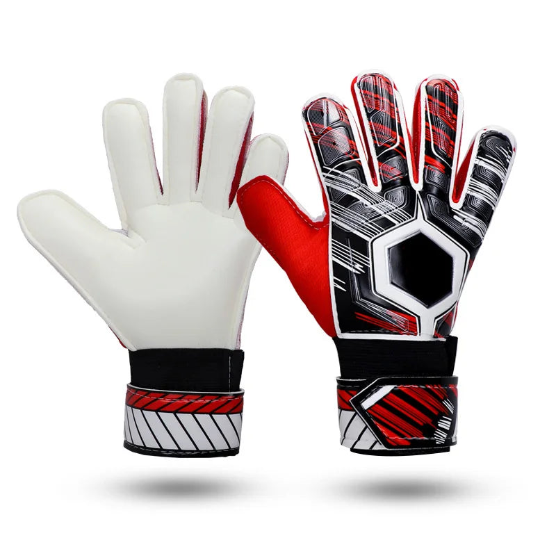 Hot  Soccer Goalkeeper Gloves5/ 6/7/8/9/10 Size Thickened Latex Non-slip Adjusting Wrist Strap Goalkeeper Gloves