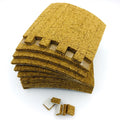 18*18*4+1MM  Spacers of Adhesive Cork Pads with Foam for Glass Shipping Protecting  on Sheets   Self Sticky Glass Separation Foa