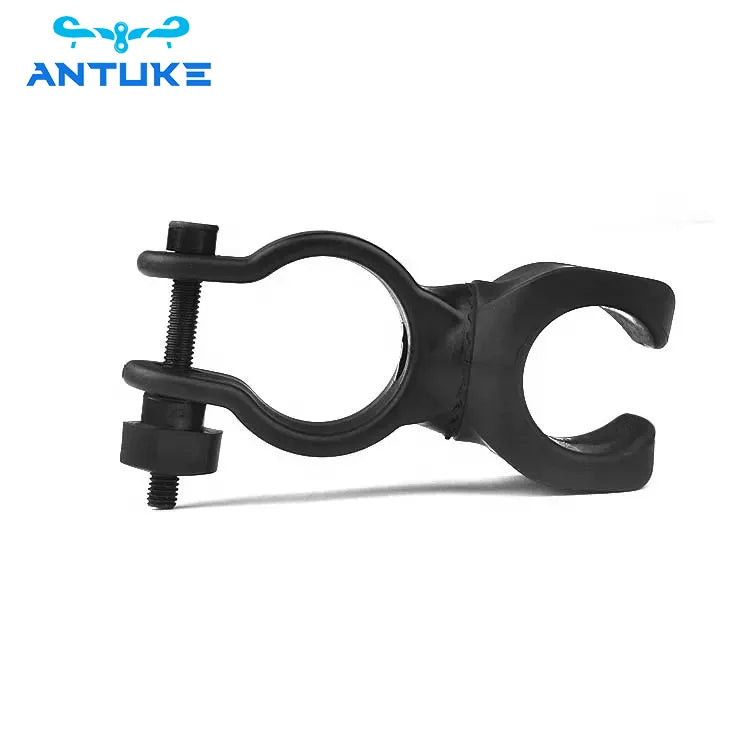 Sports & Entertainment Bicycle Light Stand with U-Shaped Rotatable Lamp Clip Durable Plastic and Silicon Handlebar Accessory