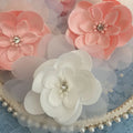 8CM 3D Lace Flower Accessories 100% Polyester Handmade for Clothing Headwear Shoes Bags Home Decoration Nail Drill