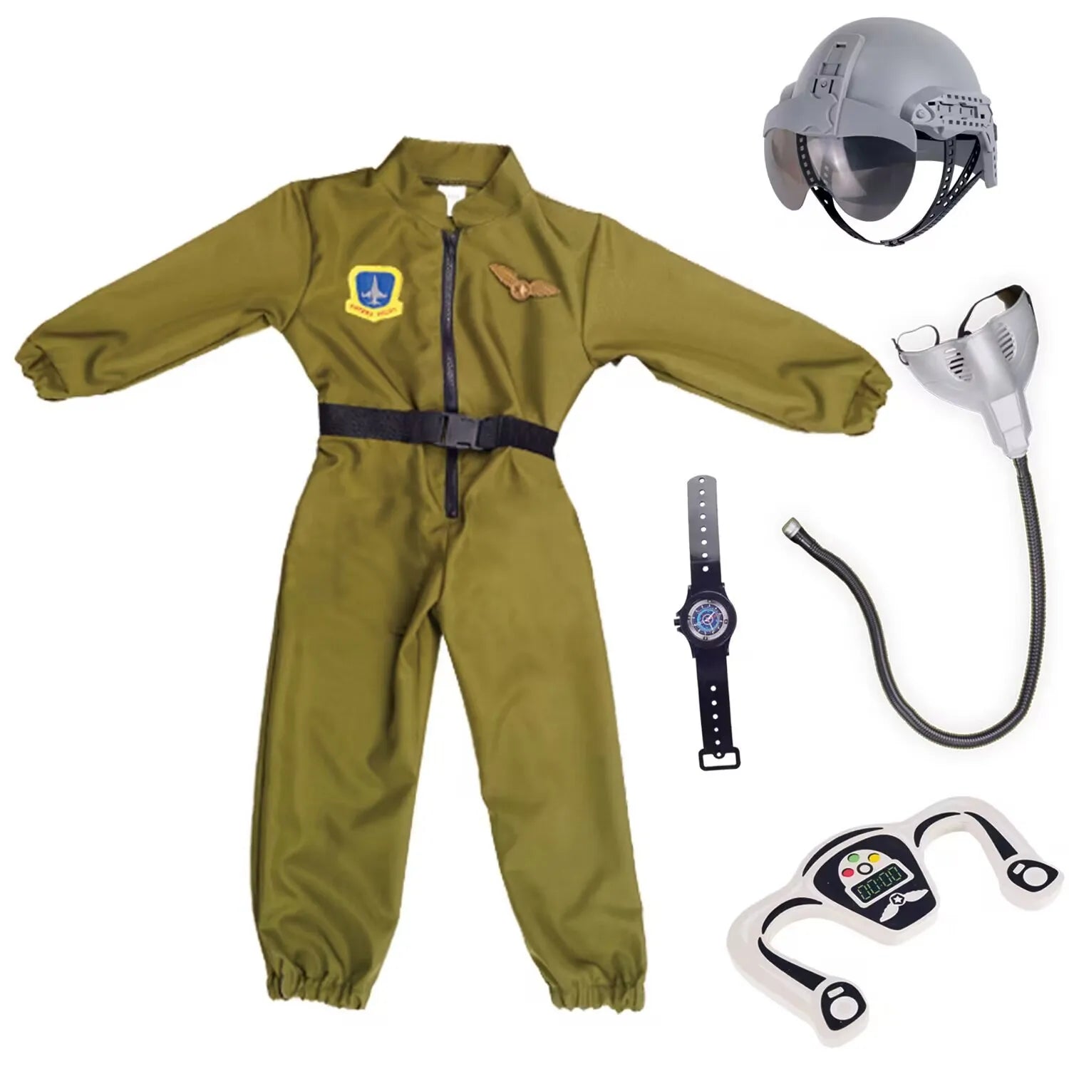 High Quality Kids Air Flight Clothing Birthday Party Role-playing SWAT Costume 3-8 Y Kids Professional Costumes