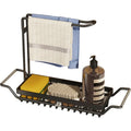 2022 New 3-in-1 Expandable Stainless Steel Sink Caddy Kitchen Sponge Holder with Metal Construction