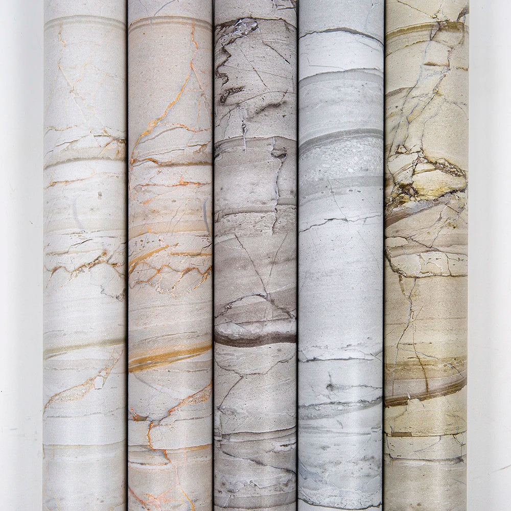 Jinyi Self Adhesive Vinyl for Furniture PVC Marble Sheet Contact Paper Decor Film Waterproof Wallpaper