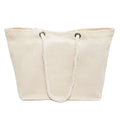 New 12oz Large Canvas Beach Tote Bag Medium Size Custom Printed Fancy Rope Handles New Sublimation Blank Made Polyester Cotton