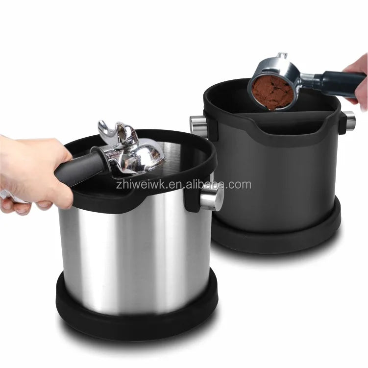 Delonghi Accessories Wholesale Price Best Espresso Stainless Steel Coffee Knock Box for Barista Coffee Grind Knock Box