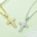 J004 Guangzhou Jewelry Wholesale 925 Sterling Silver Iced Out VVS Diamond Hip Hop Necklace Moissanite Cross Pendant for Mens