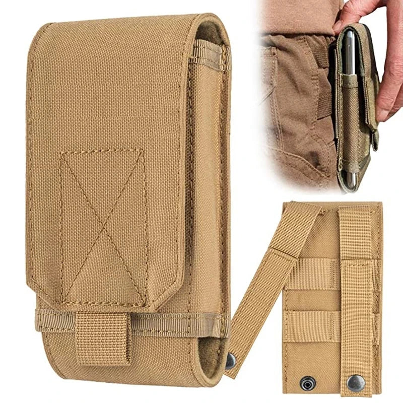 6" Mobile Phone Pouch 8000D Nylon Molle Phone Holder Case for iPhone 11 Pro X XS Max XR 7 8 6/6s Plus
