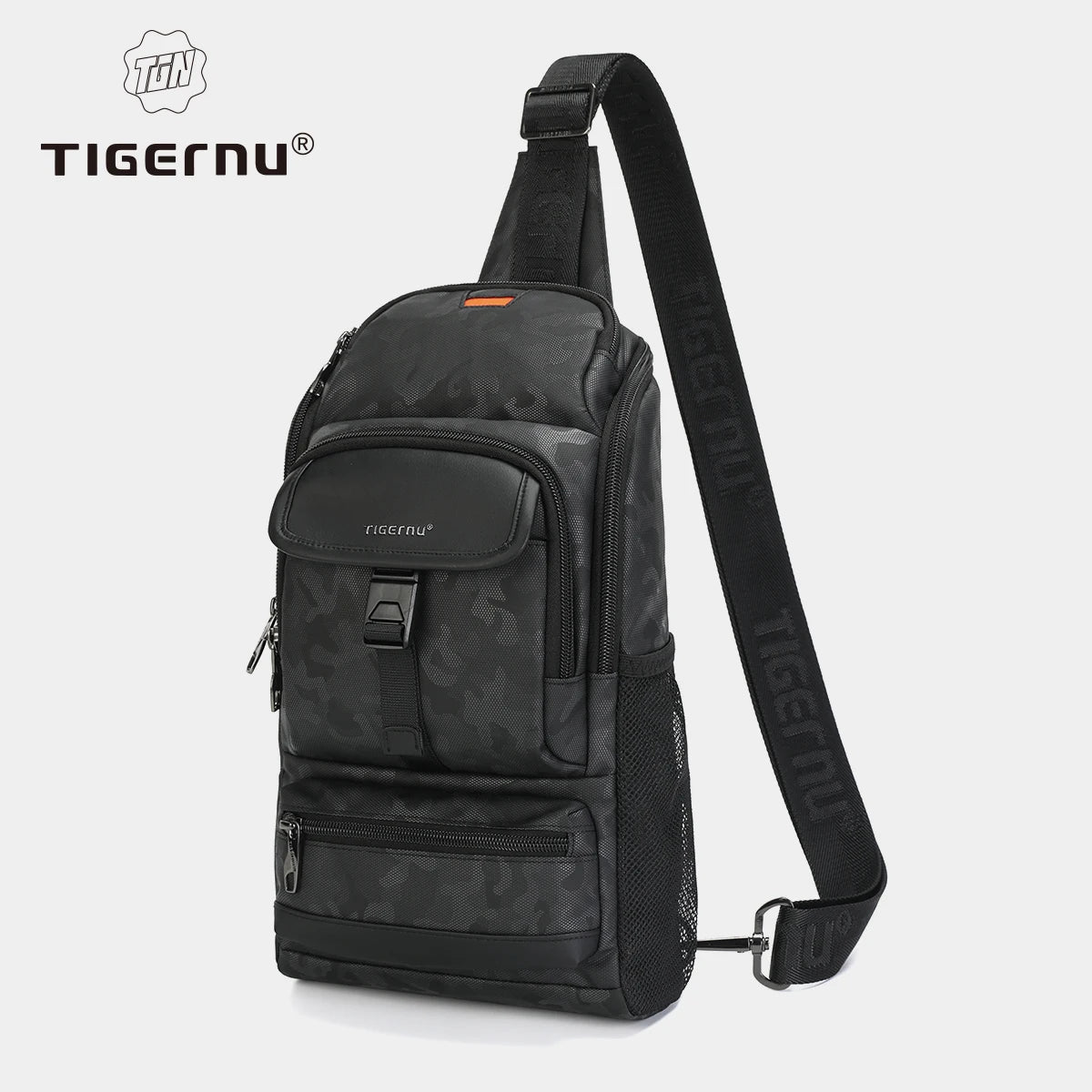 Multi Functional 9.7-inch Tablet Polyester Wear-resistant Daily Travel Business Riding School Sports Crossbody Bag Sling Bag