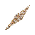 DIY Handmade Iron-on Rhinestones Applique Patches for Costume Decoration Dress Crystal Beaded Pearl Rhinestone Patch Applique