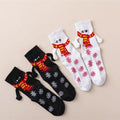 Creative Magnetic Couple Socks Funny Holding Hand Winter Crew With Custom Logo Print Novelty for Men Women Wholesale Christmas