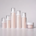 Biodegradable Frosted Matte White Pink 30ml 120ml Plastic Skin Care Face Serum Lotion Bottles Screen Printing Spray Pump