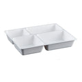 Factory Wholesale School Lunch Box Fast Food Portion Tray 4 Compartments Divided Melamine Plate