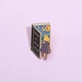 Night Sky Oil Painting Metal Pins Custom I Want To Believe Cartoon Brooches Wholesale Funny Enamel Lapel Pin