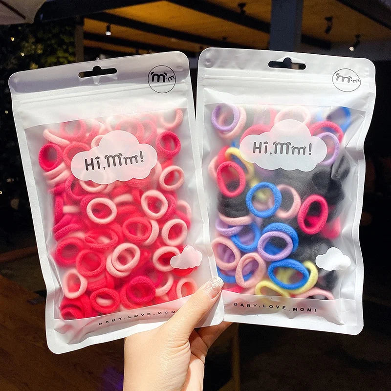 Wholesale rainbow Hair Tie for Kids Elastic Hair Bands for Girl Hair Accessories Supplier