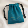 PandaSew Earring Necklace Bracelet Ring Dense Silk Satin Bag Custom Pochette Bijoux Packaging Jewelry Bag Pouch with Logo