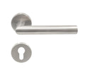 High Security Stainless Steel Wooden Door & Window Handle with Lever Cylinder Hole