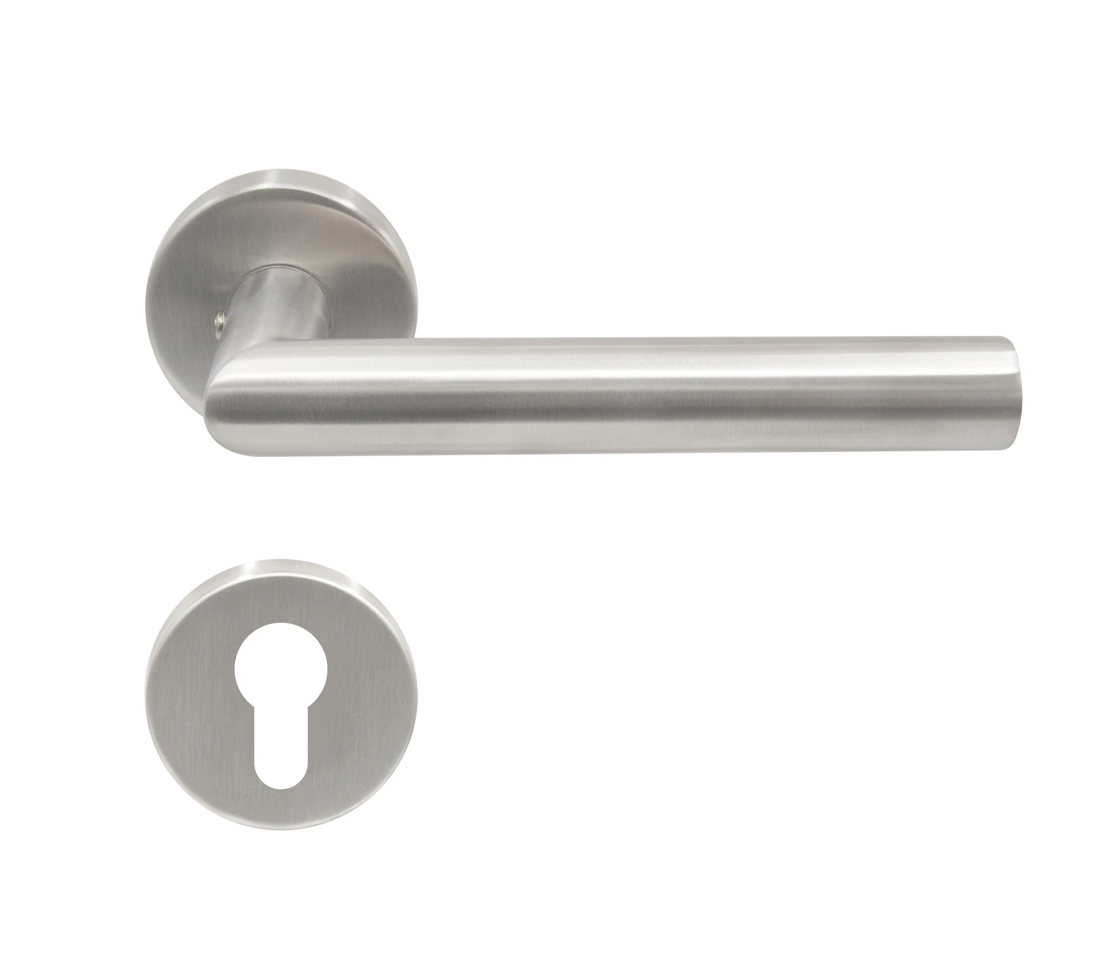 High Security Stainless Steel Wooden Door & Window Handle with Lever Cylinder Hole