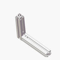 China Manufacturer  2033 Good Quality 45C Die Cast Zinc L Inside Corner Connector in L Shape  30 40 45