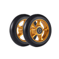 Huoli Scooter Wheel 100mm 110mm 120mm for Outdoor Alloy Hollow Core Oem Odm Custom Color Forge 5 Spoke Pro Stunt Kick Scooter