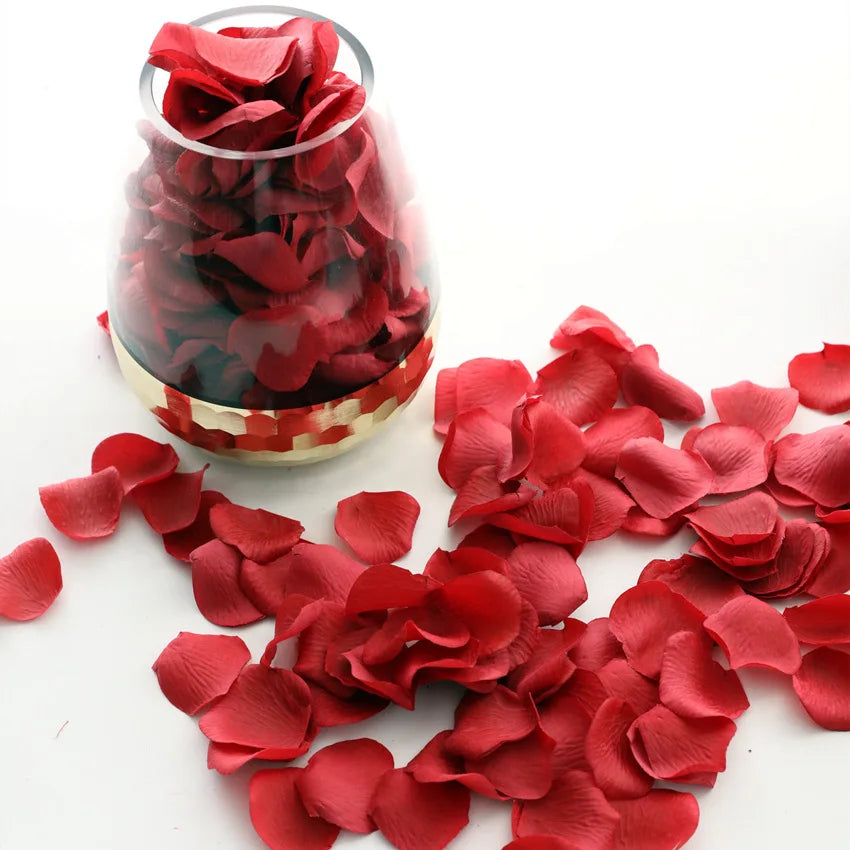 Artificial Flower Festival Arrangement Romantic Decorative Flower Pieces Real Touch Rose Petals Wedding Petals