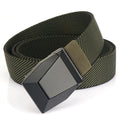 2025 Zinc Alloy Tactical Buckle Elastic Woven Belt Men's Casual 38mm Width 125cm Length Customized Logo Tactical Combat Belt