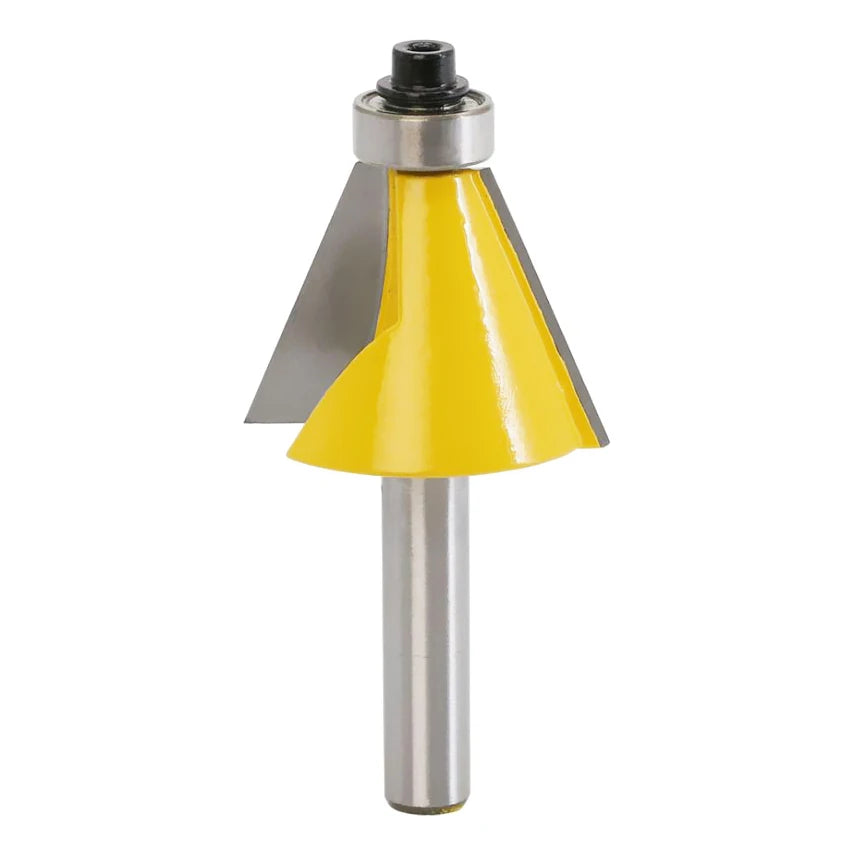 8mm Shank 15 22.5 30 45 Degrees Carbide Woodworking Chamfer Bevel Flush Trimming Router Bits Carpentry Milling Cutter
