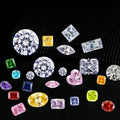 Cz Synthetic Gemstone Polished White Zircon Round Shape 5a White Cz Cubic Zirconia