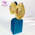 Meizi Jewelry Plated Gold 24k Earrings for Women Jewelry Set Holiday Gift MegaBDM