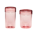 Custom Made Hand-blow Colored Heat-resistant Glass Tube Candle Jar with Glass Lid for Home Decoration