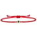 Unique Handmade Unique Zircon Bead Red Blue Strings Rope Braid Bracelet Jewelry for Women and Men