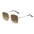 Vintage Oversized Square Metal Sun Glasses Color Lenses Glasses Retro Big Frame Personality Sunglasses Men Women