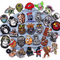 Wholesale Fiercely/Muscle Animal Embroidery Patch Punk Iron on Patches for Clothing Applique High Quality