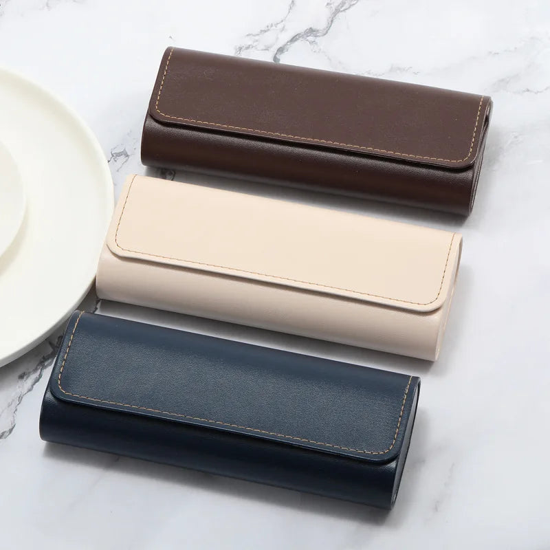Customizable Wholesale PVC Leather Eyeglasses Storage Bag Soft Portable Travel Eyewear Organizer Case for Sunglasses