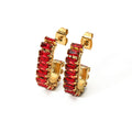 Luxury Stainless Steel PVD 18K Real Gold Plated Geometric Trendy U Shape Hoop Earrings