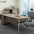 European Executive Desk Luxury Manager Furniture Modern L Shaped Office Table
