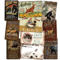 Man Cave Rules Wholesale Design Embossed Vintage Metal Plate Printing Retro Retro Poster Tin Sign Bar Garage Wall Decoration