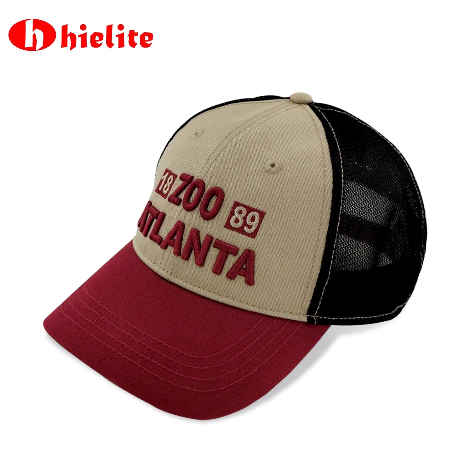 Wholesale Customizable Vintage American Style Twill Snapback Caps Bows Unisex Red Black Brown Stitching Alphabet Embroidery