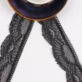 Hot Sale Black 2.5-3.2Cm Stretch Spandex Nylon Flower Elastic Lace Trim Black for Lingerie