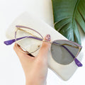 Photochromic Glasses Metal Cat Eyes Phototropy FrameTransparent Anti Blue Light Optical Frames Glasses Man Photochromic Glasses