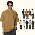 Custom Crew Neck 260G Heavyweight Fabric Short Sleeved Custom Cotton Men's T-Shirt for Men